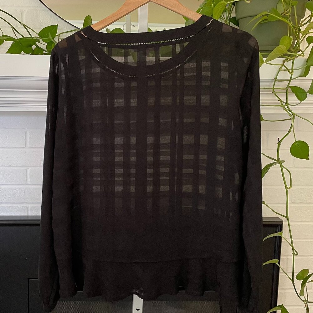 2016 LOFT Sheer Blouse - Picture 2 of 9